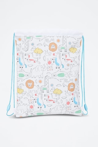Sac à dos - Blanc et jaune