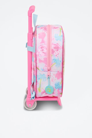 Sac à dos à roulettes Barbie - Bleu et rose