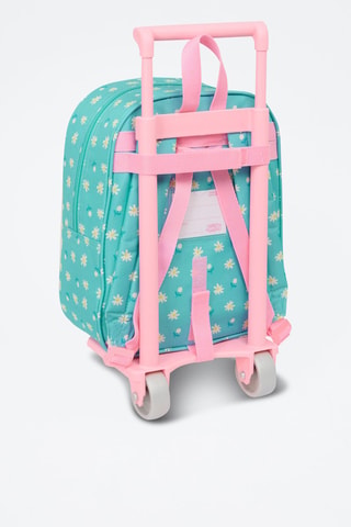Sac à dos à roulettes Peppa Pig - Blanc et vert