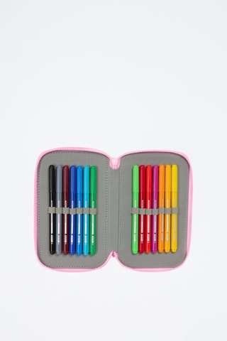 Trousse garnie - 37 pièces - Bleu et rose