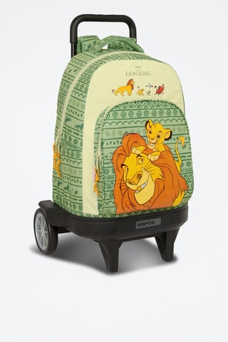Sac à dos à roulettes Le Roi Lion Disney - Vert et jaune