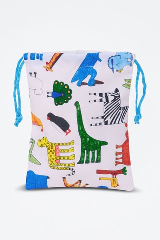 Sac à goûter Algo de Jaime - Blanc et bleu