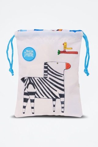 Sac à goûter Algo de Jaime - Blanc et bleu