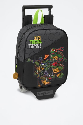 Sac à dos à roulettes Tortues Ninja - Noir et vert