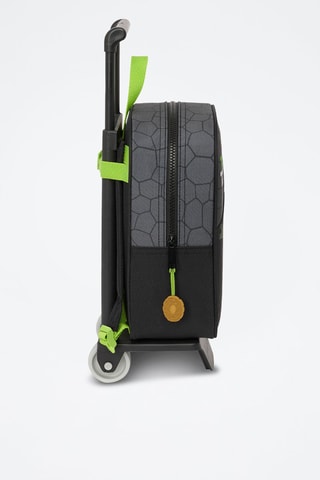 Sac à dos à roulettes Tortues Ninja - Noir et vert