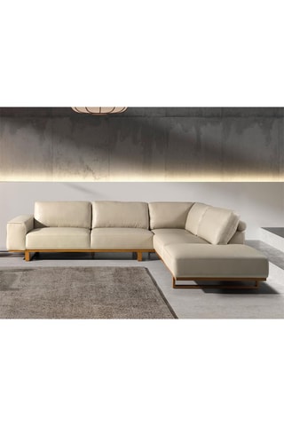 Divano angolare destro - Beige