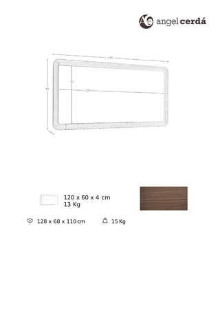 Specchio - 120 X 4 x 60 cm - Neutro