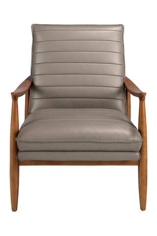 Poltrona - Grigio - In pelle