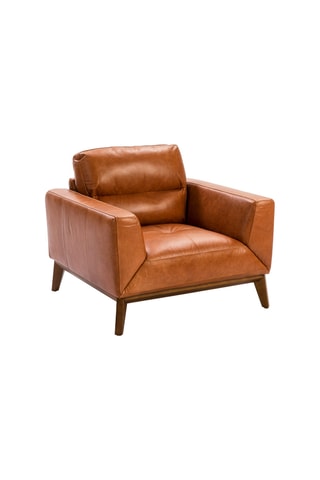 Poltrona - Marrone - In pelle