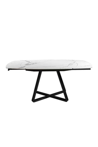 Tavolo da pranzo allungabile in marmo - 120/178 x 90 x 77 cm