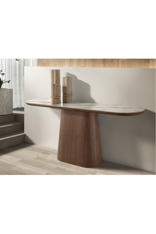 Tavolo da pranzo in marmo di porcellana - 180 x 45 x 78 cm - 8 posti