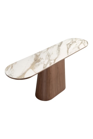 Tavolo da pranzo in marmo di porcellana - 180 x 45 x 78 cm - 8 posti