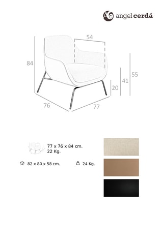 Poltrona - Crema e marrone