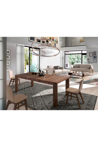 Tavolo da pranzo allungabile in noce - 160/260 x 100 x 76 cm