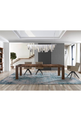 Tavolo da pranzo allungabile in noce - 160/260 x 100 x 76 cm