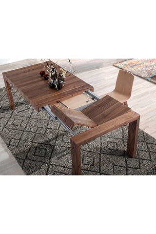 Tavolo da pranzo allungabile in noce - 160/260 x 100 x 76 cm