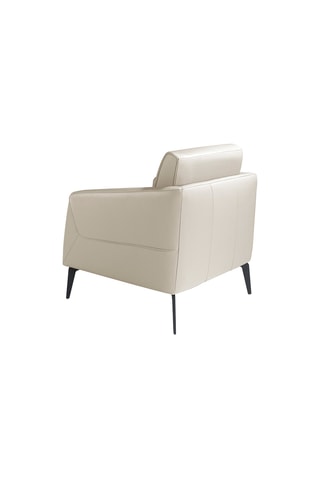 Poltrona -  Beige - In pelle