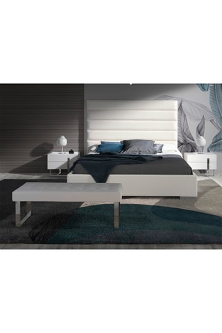 Panca fondo letto - Bianco - 120 x 45 x 42 cm