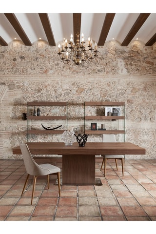 Tavolo da pranzo allungabile - Effetto noce - 180/240 x 100 x 75 m