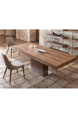 Tavolo da pranzo allungabile - Effetto noce - 180/240 x 100 x 75 m