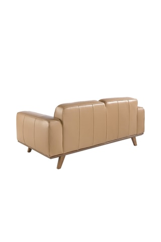 Divano - Beige - 2 posti - In pelle
