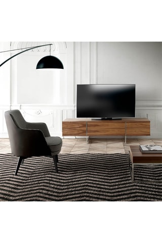 Mobile TV 2 ante in noce - 180 x 56 x 46 cm