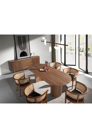 Tavolo da pranzo in noce - 240 x 75 x 105 cm