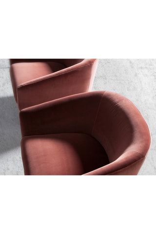 Poltrona girevole - Rosa antico