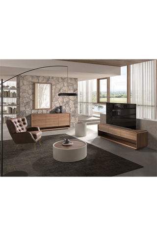 Credenza 3 ante in noce - 180 x 40 x 78 cm