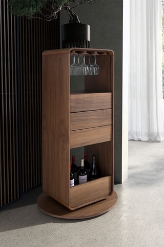 Mobile bar girevole - Effetto noce