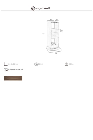 Mobile bar girevole - Effetto noce