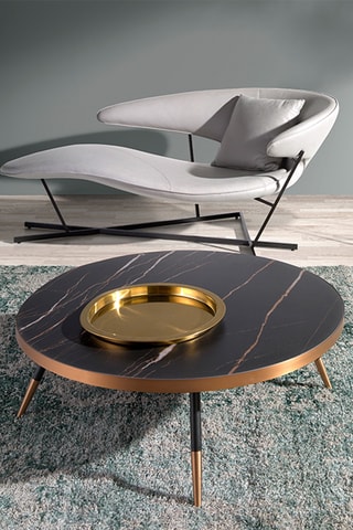 Tavolino in porcellana - 90 x 90 x 30 cm