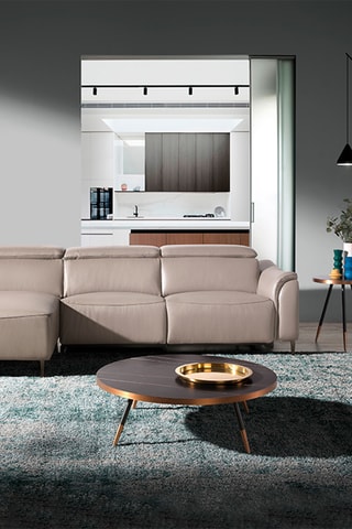 Tavolino in porcellana - 90 x 90 x 30 cm