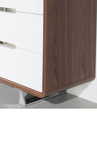 Credenza - Effetto noce e bianco