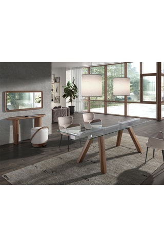 Console in legno placcato noce - 120 x 76 x 40 cm