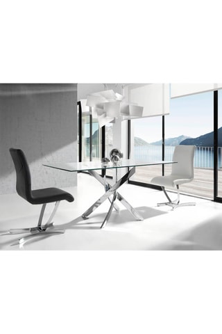 Tavolo da pranzo in vetro -  180 x 75 x 95 cm