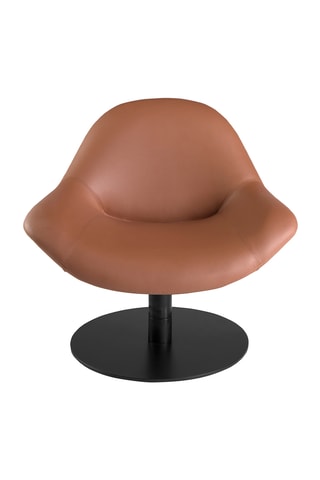 Poltrona - Marrone - Effetto pelle