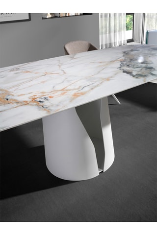 Tavolo da pranzo in porcellana - 238 x 110 x 76 cm