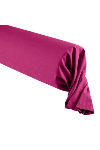 Taie de traversin en coton 57 fils/cm² - Magenta