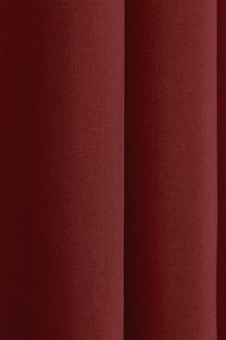 Rideau Effet Lin - Cerise - 140 x 260 cm