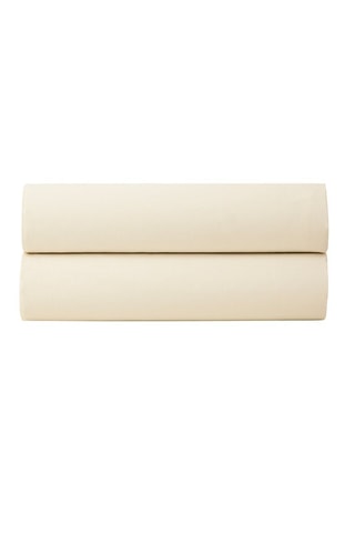 Drap-housse en coton, 80 fils/cm² Julian - Ivoire