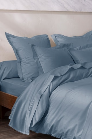 Drap-housse en coton 80 fils/cm² Julian - Bleu
