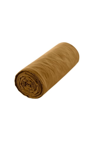 Drap-housse en coton 57 fils/cm² - Caramel
