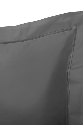 Taie d'oreiller en coton 80 fils/cm² Julian - Ardoise