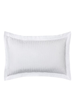 Taie d'oreiller en satin de coton 120 fils/cm² Prestige - Blanc