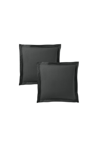 Taie d'oreiller en coton 57 fils/cm² - Noir