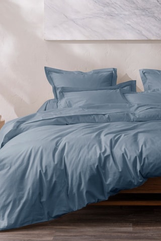 Taie d'oreiller en coton 80 fils/cm² Julian - Bleu
