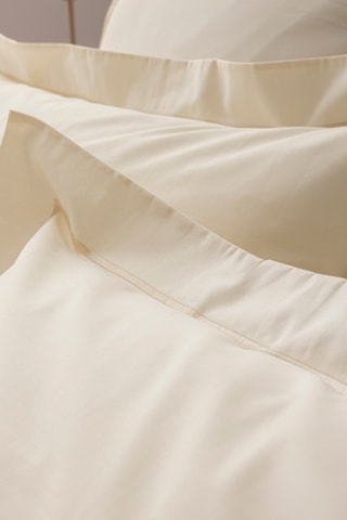 Taie d'oreiller en percale de coton 80 fils/cm² Julian - Ivoire