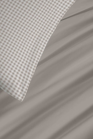 Parure de couette réversible en coton 57 fils/cm² - Bleu et blanc