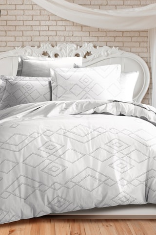 Parure de couette Losange - Gris